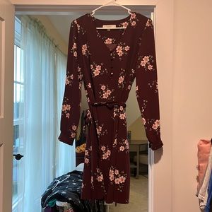 Loft maroon dress